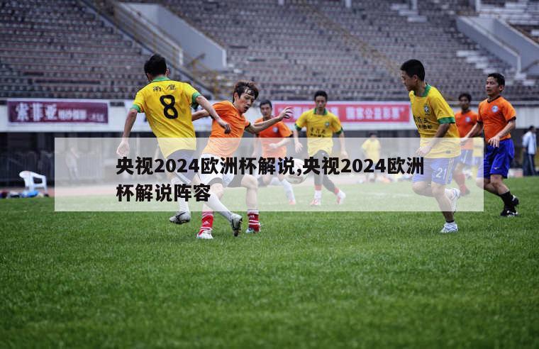 央视2024欧洲杯解说,央视2024欧洲杯解说阵容